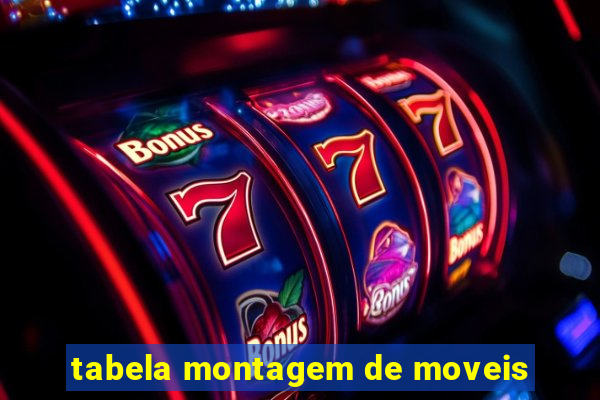 tabela montagem de moveis